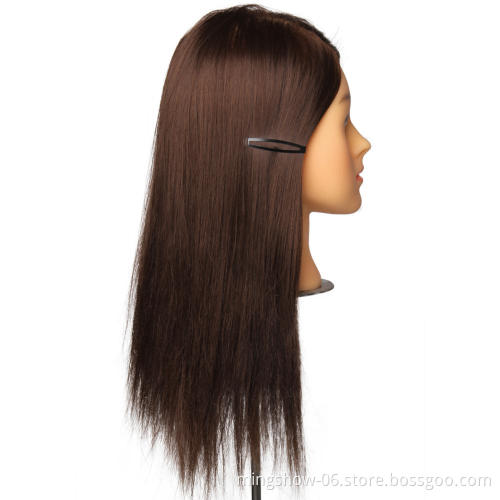 Plastic hair training mannequin doll head practice head training head for barber